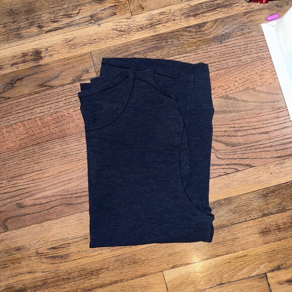 Lululemon 5 Year Basic T-Shirt Long Sleeve- Navy Blue - Men's Large - Picture 3 of 4